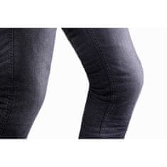 RSA Zkrácené jeansy na motorku Route CE černé Velikost: W32/L30