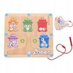 Tooky Toy Puzzle Magnetická tabule Segregation