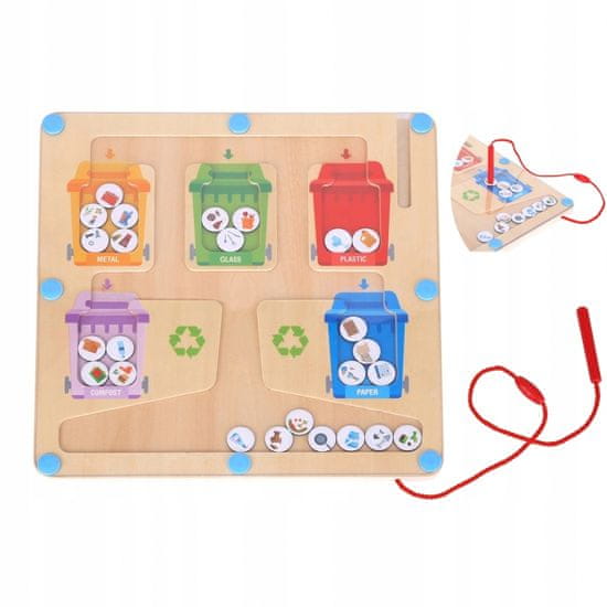 Tooky Toy Puzzle Magnetická tabule Segregation