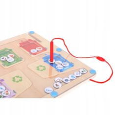 Tooky Toy Puzzle Magnetická tabule Segregation