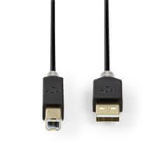 Nedis CCBW60100AT20 propojovací kabel zástrčka USB 2.0 A - zástrčka USB 2.0 B, 2 m