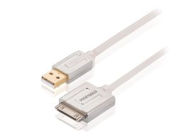 ProfiGold High Performance data kabel zástrčka Apple 30-pin - zástrčka USB A, 1 m PROM101