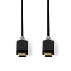 Nedis CCBW64700AT10 propojovací kabel USB 3.2 (Gen1), zástrčka USB C - zástrčka USB C, 1 m, antracit