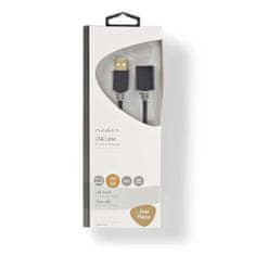 Nedis CCBW60010AT20 prodlužovací kabel zástrčka USB - zásuvka USB 2.0, 2 m