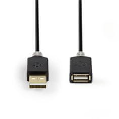 Nedis CCBW60010AT20 prodlužovací kabel zástrčka USB - zásuvka USB 2.0, 2 m