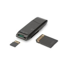 Digitus USB 2.0 SD / Micro SD čtečka karet pro karty SD (SDHC / SDXC) a TF (Micro-SD)