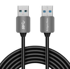 Krüger&Matz Kabel USB Kruger&Matz KM0337 USB / USB 3.0 1m černý