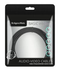 Krüger&Matz Kabel USB Kruger&Matz KM1261 USB-C / USB-C 100W 2,5m černý