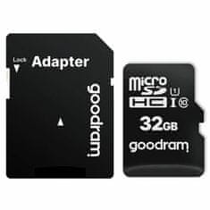 GoodRam Paměťová karta GOODRAM microSDHC 32GB + adaptér