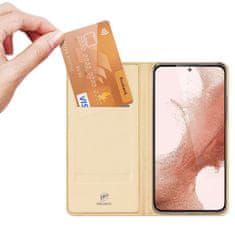 Dux Ducis Skin knížkové pouzdro na Samsung Galaxy S23 PLUS 5G Gold