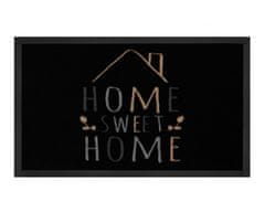 Hanse Home Protiskluzová rohožka Home sweet home 103797 Black Creme - na ven i na doma 40x60
