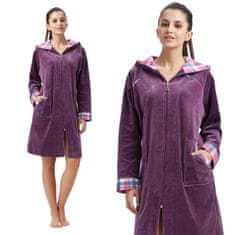 Luna Dámský župan kód 289 LUNA velur heather L