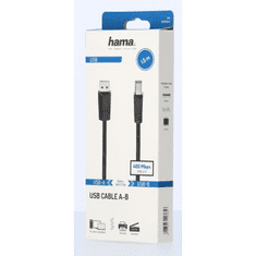 Hama USB 2.0 kabel typ A-B, 1,5 m