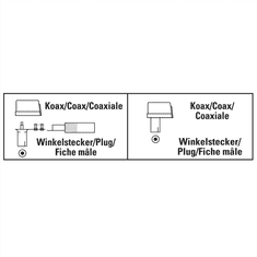 Hama konektor koax vidlice IEC kolmá