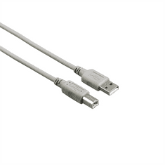 Hama USB 2.0 kabel typ A-B, 1,5 m, nebalený