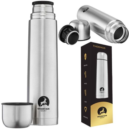 4FIZJO Termoska s hrníčkem 1 L MOUNTAIN GOAT THERMOS