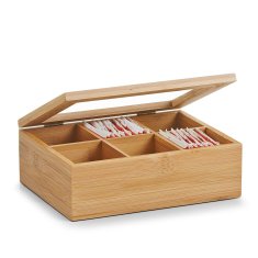 Zeller Bambusová krabička na čaj - 6 přihrádek