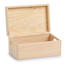 Zeller Dřevěný úložný box s víkem, 8,5 l