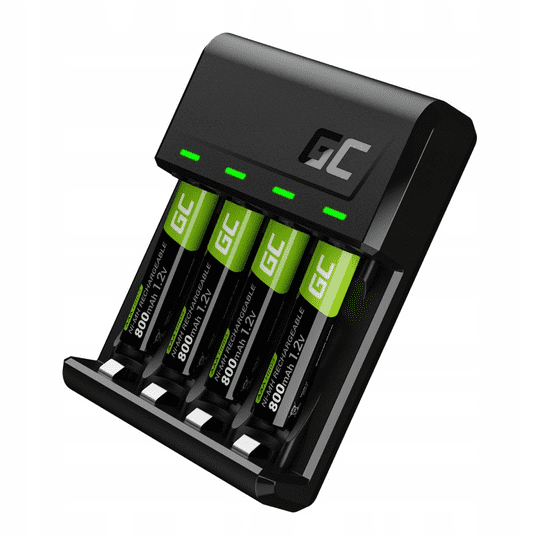 Green Cell Nabíječka AAA VitalCharger 4x 800mAh