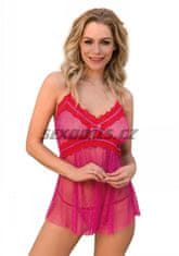 Leg Avenue Flyaway Babydoll & G-String / sexy košilka s tangy - S/M