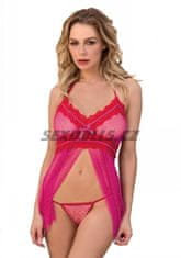 Leg Avenue Flyaway Babydoll & G-String / sexy košilka s tangy - S/M