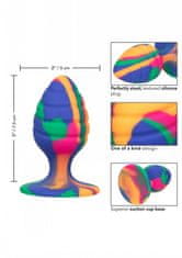 California Ex Novel CalExotics Cheeky Medium Swirl Plug - analní silikonový kolík