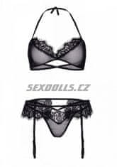 Leg Avenue Bralette, string & garterbelt - sexy komplet - M/L