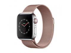 Bomba Módní Milánský řemínek pro Apple Watch Barva: Růžovo-zlatá, Velikost ciferníku Apple watch: 42/44/45mm