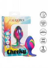 California Ex Novel CalExotics Cheeky Medium Tie-Dye Plug - analní silikonový kolík