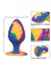 California Ex Novel CalExotics Cheeky Large Swirl Plug - analní silikonový kolík