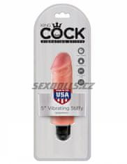 Pipedream King Cock 5'' Vibr Stiffy Flesh / realistické dildo + vibrátor