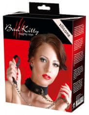 Bad Kitty Silicone Collar with Leash / obojek s vodítkem