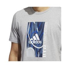 Adidas Tričko na trenínk šedé S Badge OF Sport Courts Tee