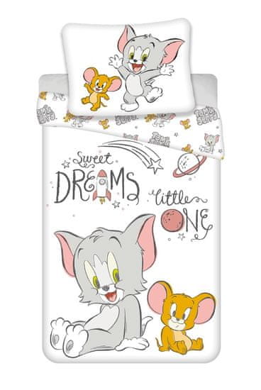 Jerry Fabrics  Povlečení do postýlky Tom & Jerry 050 baby 100x135, 40x60 cm