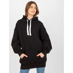 Ex moda Dámská mikina basic s oversize střihem JOSETTE černá EM-BL-694.20X_393958 Univerzální