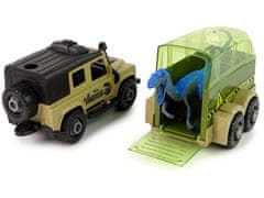 Lean-toys Auto Terénní Transporter Pro Roztáčení Diy Dinosaurus