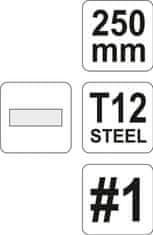 YATO Pilník zámečnický plochý hrubý 250 mm