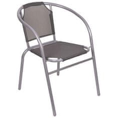 ST LEISURE EQUIPMENT Židle LEQ BRENDA, šedá/šedá, 60x70 cm