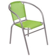 ST LEISURE EQUIPMENT Židle LEQ BRENDA, šedý rám/zelená, 60x70 cm
