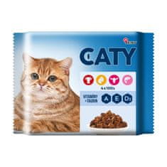 Akinu Akinu Caty kapsičky pro kočky 4x100g MIX