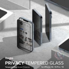 RINGKE iPhone 14/13/13 Pro Screen Protector Privacy Tempered Glass with installation jig Black