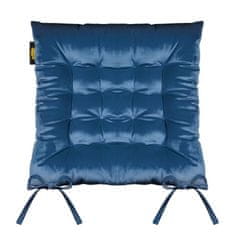 Eurofirany Velvet Chair Pillow" 40x40x6 cm Navy blue "