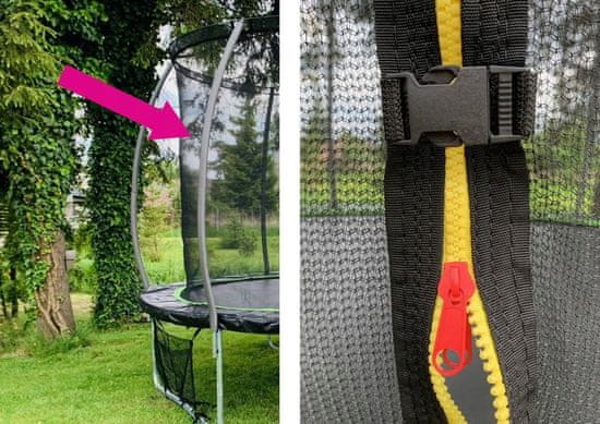 Lean-toys Vnitřní síť pro trampolínu Sport Max 12 stop růžová