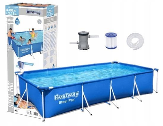 Bestway Rámový bazén 400 x 211 x 81 cm 56424