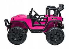 Lean-toys Auto na baterii Jeep JC666, lakovaná růžová