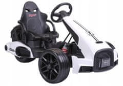 Lean-toys Baterie Gokart CH9939 bílá