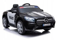 Lean-toys Bateriové vozidlo Mercedes SL500 Police Black