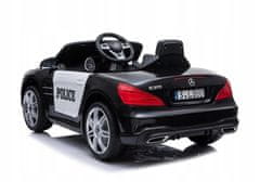 Lean-toys Bateriové vozidlo Mercedes SL500 Police Black