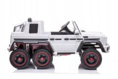 Lean-toys Auto na baterie Mercedes Benz G63 6X6 White