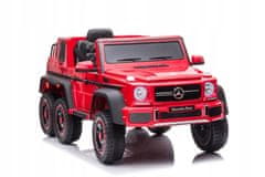 Lean-toys Auto na baterie Mercedes Benz G63 6X6 Red